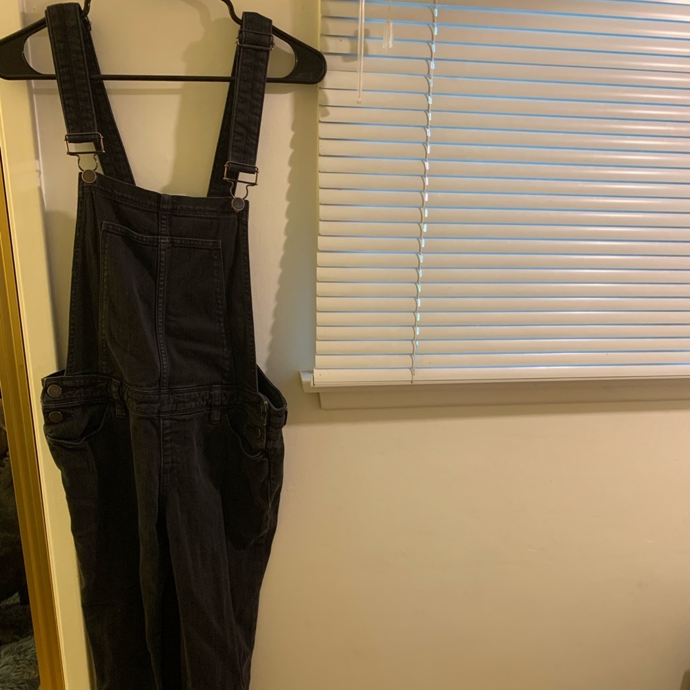 Black Long Overalls